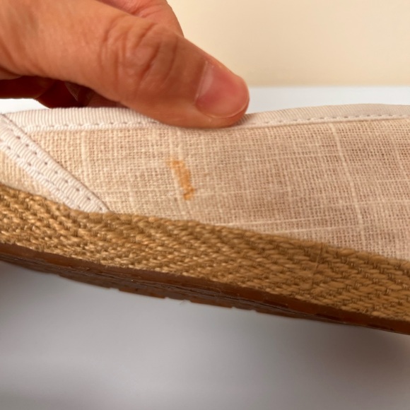 UGG Womens Shoes 6 Casual Slip-On Canvas Espadrilles Sand Loafers Bows Linen - Picture 9 of 12